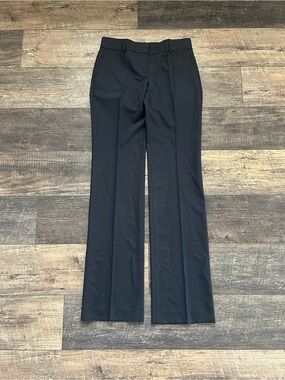 Ann Taylor Black Career Dress Pants Womens Size 2 Tall Devin Fit Trouser Leg NWT